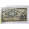 Image 1 : 1900 DOMINION OF CANADA 25 CENT SHIN PLASTER
