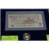 Image 1 : 1996 CANADA'S 2 DOLLAR PROOF COIN & BANKNOTE SET