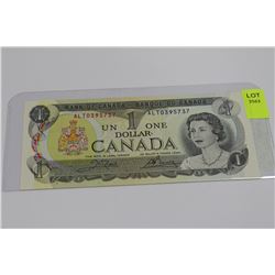 1973 CANADA 1 DOLLAR BANKNOTE