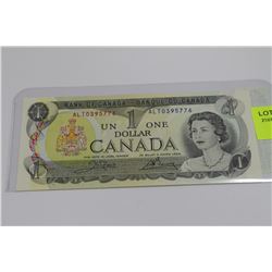 1973 CANADA 1 DOLLAR BANKNOTE