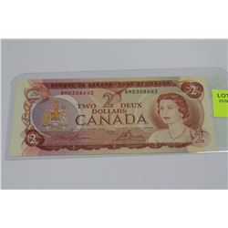 1974 CANADA 2 DOLLAR BANKNOTE