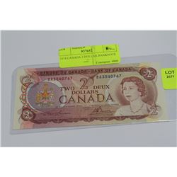 1974 CANADA 2 DOLLAR BANKNOTE