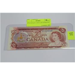 1974 CANADA 2 DOLLAR BANKNOTE
