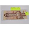 Image 1 : 1986 CANADA 2 DOLLAR BANKNOTE