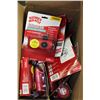 Image 1 : BOX OF PICK-UP BAGS & DISPENSER W/ LED FLASHLIGHT
