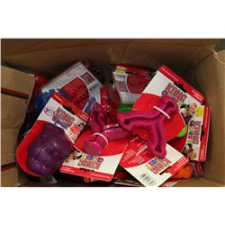BOX OF DOG CHEW TOYS