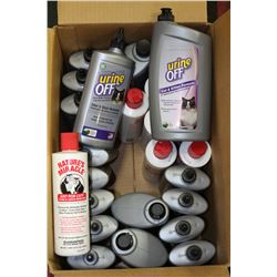 BOX OF STAIN AND ODOR REMOVERS