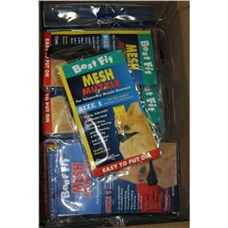 BOX OF SMALL DOG MESH MUZZLES