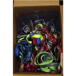 BOX OF NEW LEASHES
