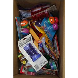 BOX OF PET ACTIVITY TOYS