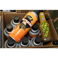 BOX OF JOHNSEN'S PENTRATING OIL & AUTOMATIC TRANS