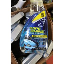 BOX OF WIPE & SHINE FAST DETAILER
