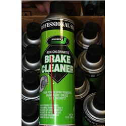 BOX OF JOHNSEN'S BRAKE CLEANER