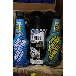 BOX OF FOAMING WHEEL CLEANER & SHINER,