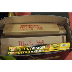 BOX OF ASSORTED SIZES OF WIPER REFILLS