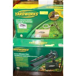 YARDWORKS ELECTRIC BLOWER/VAC WITH