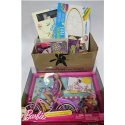 BOX OF KIDS ACTIVITIES: CANVAS DRAWING/BARBIE DOLL