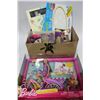 Image 1 : BOX OF KIDS ACTIVITIES: CANVAS DRAWING/BARBIE DOLL