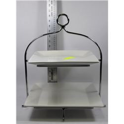 2-TIER SERVING PLATTER