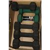 Image 1 : 6 FIVE LBS DUMBELLS