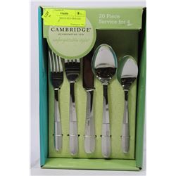 20-PCE CAMBRIDGE SILVERWARE SET - 4 PLACE