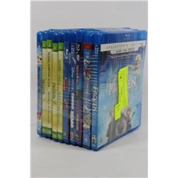 BUNDLE OF 10 CHILDRENS BLU-RAY MOVIES