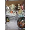 Image 1 : BOX W/ 4 CERAMIC HAND PAINTED EGGS W/STANDS