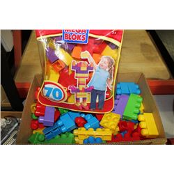 LARGE BOX OF MEGA BUILDING BLOCKS