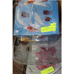 DECORATIVE PLATTER AND JULIANA DECORATIVE BOWL
