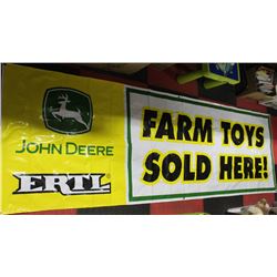 JOHN DEERE "WE SELL FARM TOYS" BANNER - 2.5' X 8'