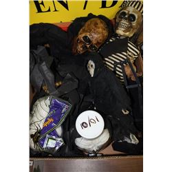 LARGE BOX OF HALLOWEEN DECORATIONS