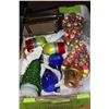 Image 1 : BOX OF GLASSES, FRAMES, & CHRISTMAS ORNAMENTS
