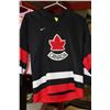 Image 1 : USED SIGNED BLACK CANADA JERSEY - SZ CHILDRENS XL