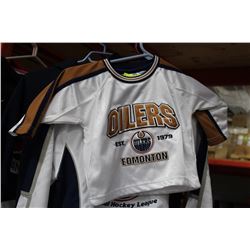 USED INFANTS OILERS JERSEY - SIZE 12MONTHS