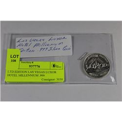 LTD EDITION LAS VEGAS LUXOR HOTEL MILLENNIUM .999