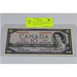 SCARCE UNC 1954 ASTERISK B/D $10 REPLACEMENT NOTE