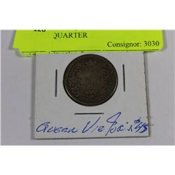 SCARCE 1901 QUEEN VICTORIA SILVER QUARTER