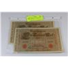 Image 1 : 1910 GERMAN 1,000 MARK NOTES CONSEC S/N X2