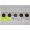 Image 1 : 1916-17-18-19-20 GEORGE V LARGE CENTS X5