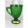Image 1 : GREEN DEPRESSION GLASS PITCHER