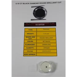 BLACK DIAMOND (0.10CT) ROUND BRILLIANT CUT