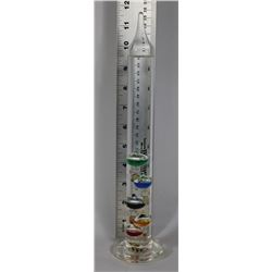 FANCY GLASS THERMOMETER