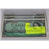 Image 1 : 1954 CANADA DOLLAR NOTES X3 C/W ALL FOUR