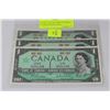 Image 1 : CANADA 1867-1967 MINT NO SERIAL NUMBER BANKNOTESX3
