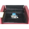 Image 1 : 14 KT WHITE GOLD LADIES BLUE DIAMOND RING
