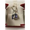 Image 1 : 14 KT WHITE  GOLD AND TANZANITE AND DIAMOND