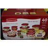 Image 1 : RUBBERMAID 40 PC TUPPERWARE SET