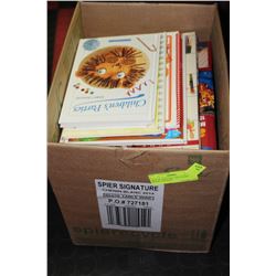 BOX OF CRAFTING AND STORY BOOKS FOR KIDS