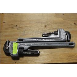 RIDGID 18" & 14" ALUMINUM PIPE WRENCHES