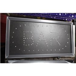 BAR, LIGHT UP SIGN